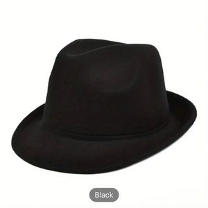 Rolled Brim Jazz Fedora Cap